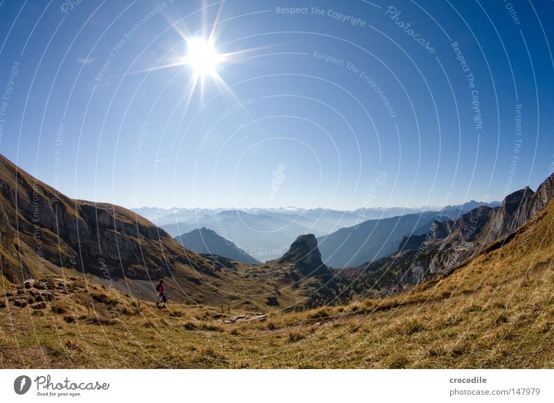 bergsteigertraum Gipfel Berge u. Gebirge Fischauge Felsen Bergsteigen Klettern Freeclimbing wandern Alpen Österreich hoch Hochsee Achensee