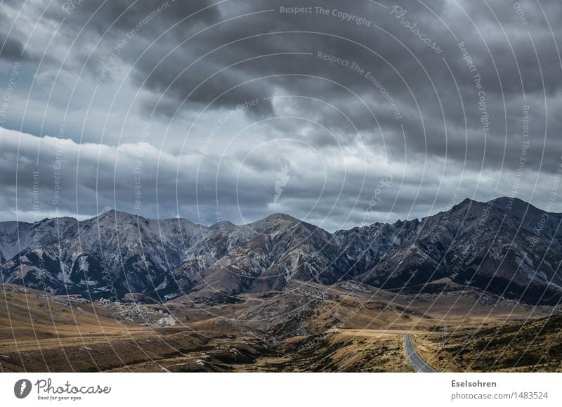 Ruhe Natur Landschaft Erde Himmel Wolken Gewitterwolken Unwetter Felsen Berge u. Gebirge Gipfel beobachten fahren Ferien & Urlaub & Reisen ästhetisch bedrohlich