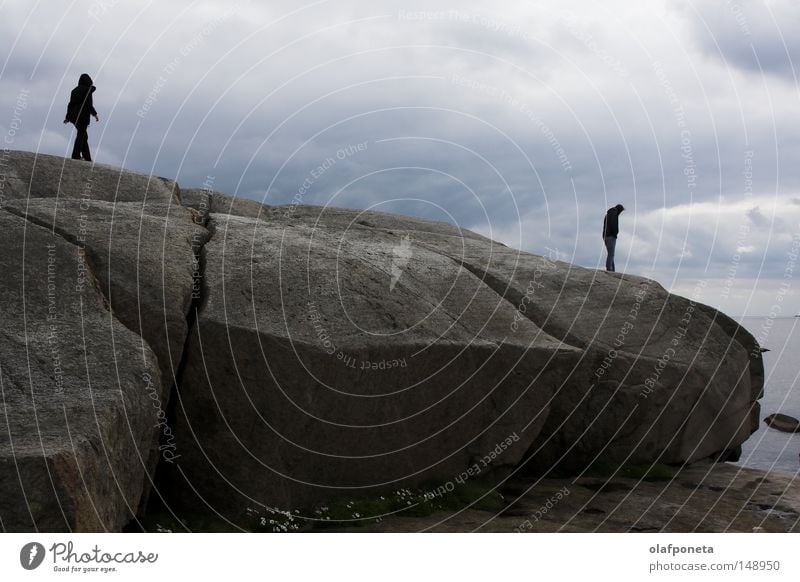 ganz am Ende der Welt Norwegen Einsamkeit kalt Wind See Meer Norweger ruhig Strand Küste Europa Schweden Wasser Felsen Norden Nordic Norwey Sweeden schleichen