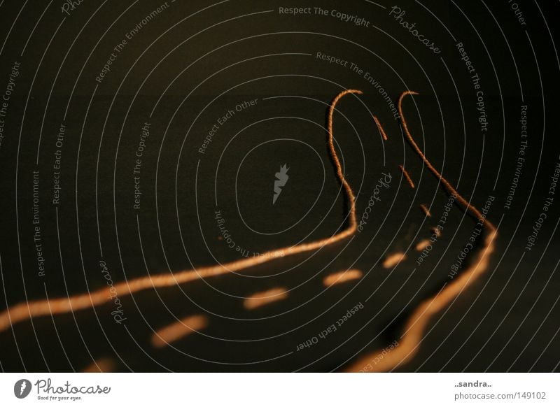 fadenstrasse Nähgarn Wolle Straße Wege & Pfade Landstraße Autobahn Hügel Überleitung Übergang schwarz orange Nähen Kurzwaren obskur Haushalt Kunst Kunsthandwerk