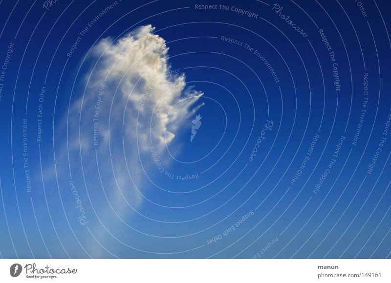 sandy cloud Natur Sand Wolkenloser Himmel Schönes Wetter Sandverwehung fliegen hoch natürlich schön einzigartig Leichtigkeit skurril Farbfoto Außenaufnahme