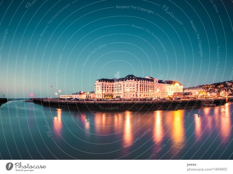 Casino Wasser Himmel Horizont Schönes Wetter Küste Meer Deaville Stadt Haus Gebäude Architektur Spielkasino Sehenswürdigkeit alt groß historisch schön blau