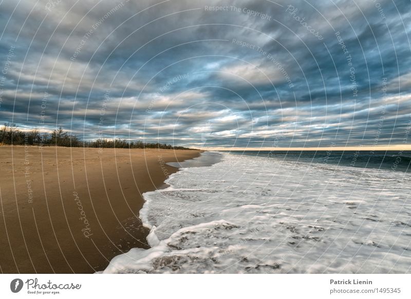 Strand in Rhode Island schön Ferien & Urlaub & Reisen Abenteuer Freiheit Sonne Meer Wellen Natur Landschaft Sand Himmel Wolken Wetter Park Küste träumen