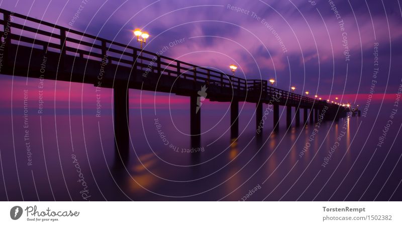 Seebrücke Graal Müritz Ferien & Urlaub & Reisen Ferne Sommerurlaub Strand Natur Wasser Himmel Sonnenaufgang Sonnenuntergang Schönes Wetter Küste Ostsee