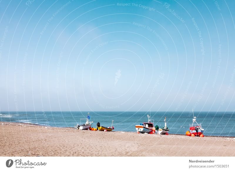 Küstenfischer Ferien & Urlaub & Reisen Tourismus Sommer Sonne Strand Meer Natur Landschaft Sand Luft Wasser Wolkenloser Himmel Schönes Wetter Nordsee