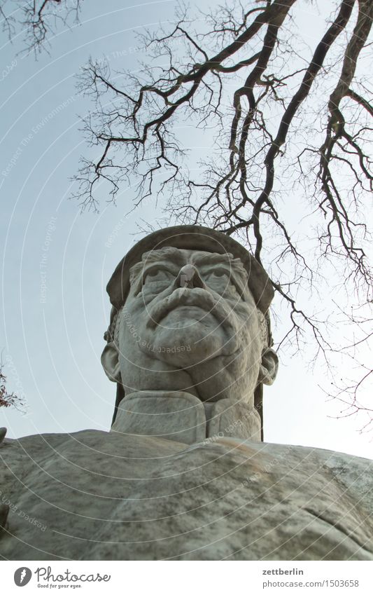 Bismarcks Nasenlöcher bismarck Bundeskanzler Amt fürst reichskanzler preußen Deutschland Statue Denkmal Granit Gesicht Auge Mund Bart Kinn Froschperspektive