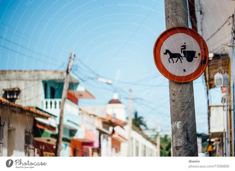 handgemalt Ferien & Urlaub & Reisen Tourismus Abenteuer Ferne Städtereise Himmel Wolkenloser Himmel Schönes Wetter Trinidad Trinidad de Cuba Kuba Mittelamerika