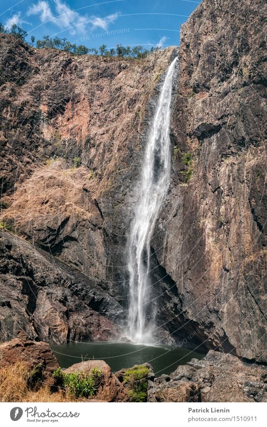 Wallaman Fall schön Wellness Erholung Ferien & Urlaub & Reisen Abenteuer Freiheit Sommer Berge u. Gebirge Natur Landschaft Wasser Wetter Wasserfall Bewegung