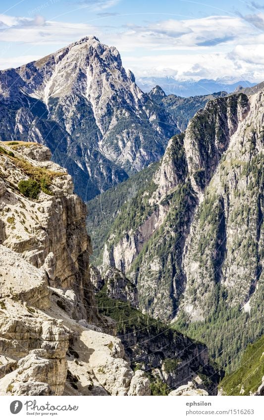 Berge Südtirol Natur Landschaft Frühling Sommer Herbst Hügel Felsen Alpen Berge u. Gebirge Gipfel Stein blau grau grün Farbfoto Außenaufnahme Tag