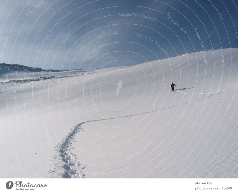 Wir machen den Weg Frei Skitour Bergwanderung Berge u. Gebirge Schneeschuhwandern Alpen Bergidyll