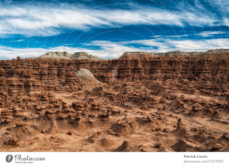 Goblin Valley Wohlgefühl Ferien & Urlaub & Reisen Abenteuer Ferne Freiheit Sommer Sonne Berge u. Gebirge Natur Landschaft Urelemente Erde Himmel Wolken Klima