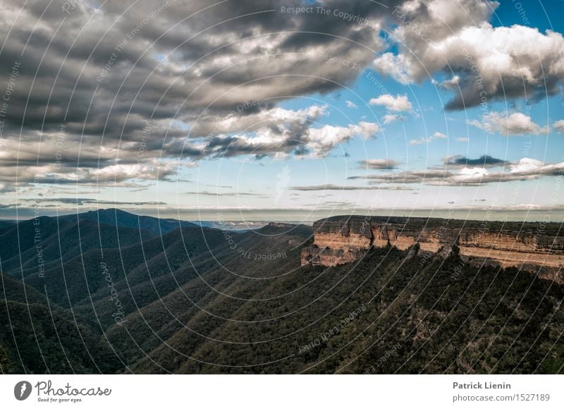 Blue Mountains schön Erholung Ferien & Urlaub & Reisen Tourismus Abenteuer Ferne Freiheit Sommer Berge u. Gebirge Natur Landschaft Himmel Wolken Klima