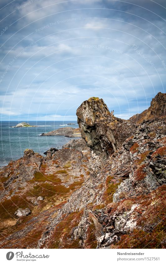 Märchen | Vom Troll und dem Licht Ferien & Urlaub & Reisen Ferne Meer Natur Landschaft Urelemente Himmel Wolken Felsen Küste warten außergewöhnlich dunkel