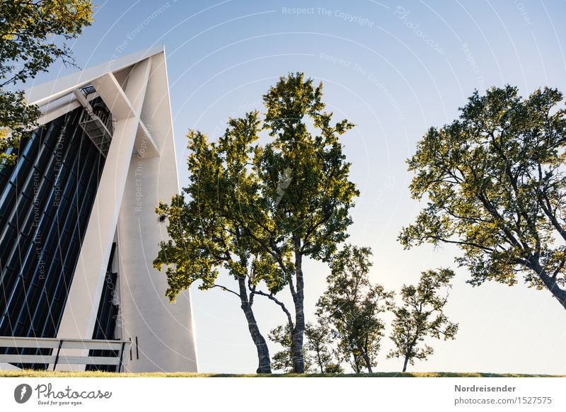 Eismeerkathedrale Ferien & Urlaub & Reisen Tourismus Wolkenloser Himmel Schönes Wetter Baum Park Stadt Hafenstadt Kirche Bauwerk Gebäude Architektur Fassade