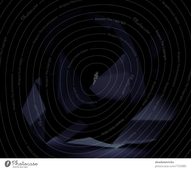 absolute space Licht Schatten Licht & Schatten Papier Kunst Dinge Unsinn dunkel Muster