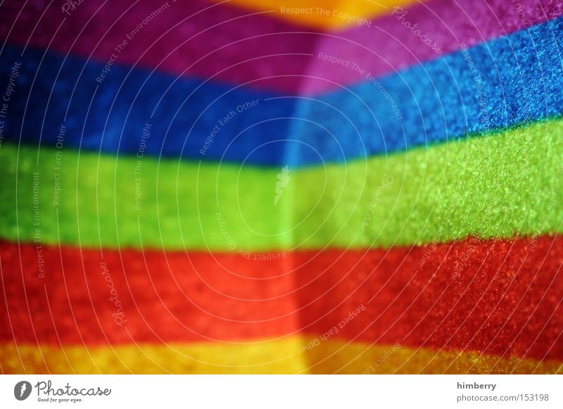 rainbow corner Regenbogen Farbe Farbstoff Muster Streifen Hintergrundbild Filz Stoff Material Hut Mode Hippie Design Dekoration & Verzierung Bekleidung