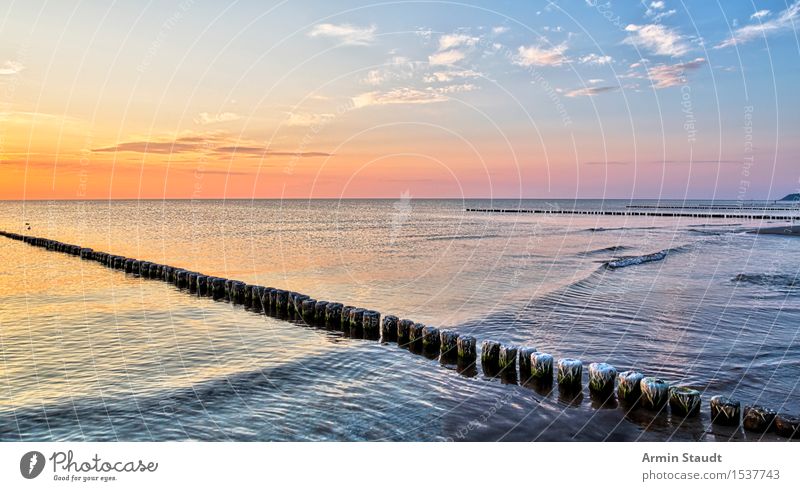 Buhnen Leben harmonisch Wohlgefühl Zufriedenheit Sinnesorgane Erholung ruhig Ferien & Urlaub & Reisen Sommerurlaub Strand Meer Insel Wellen Natur Landschaft