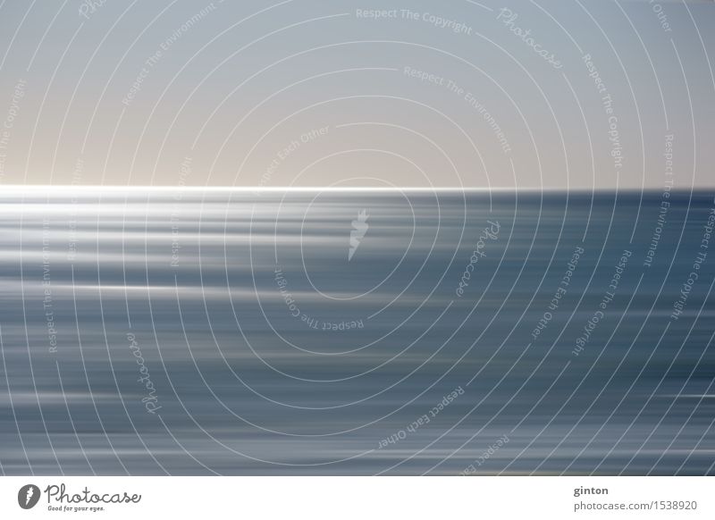 Glatte See Ferien & Urlaub & Reisen Sonne Strand Meer Wasser Horizont Küste glänzend elegant blau grau Unschärfe Sonnenuntergang Kalifornien Oceanside USA