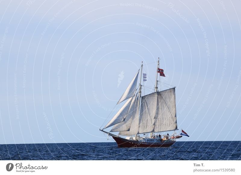 Frei sein Ostsee Meer erleben Segeln Wasserfahrzeug Polen Farbfoto Außenaufnahme Tag