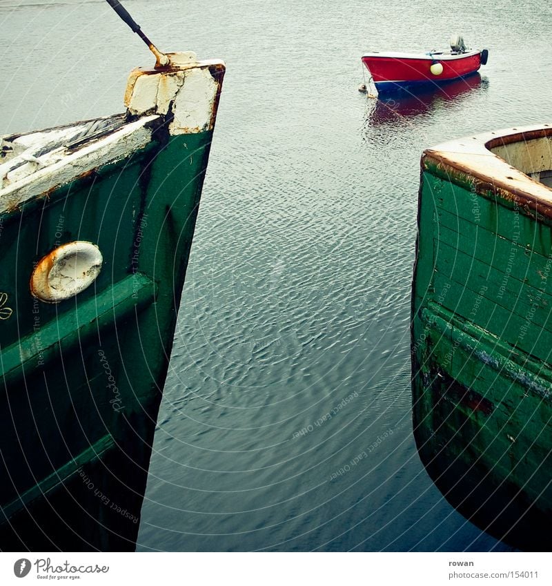 schiffsbegegnung Wasserfahrzeug Meer See Segeln Sportboot Fischer Fischerboot Hafen ankern Jacht