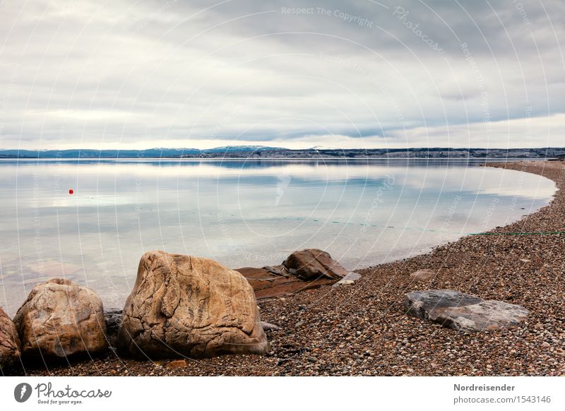 Stille harmonisch Sinnesorgane ruhig Ferien & Urlaub & Reisen Abenteuer Ferne Freiheit Meer Landschaft Urelemente Wasser Himmel Wolken Klima Regen Küste maritim