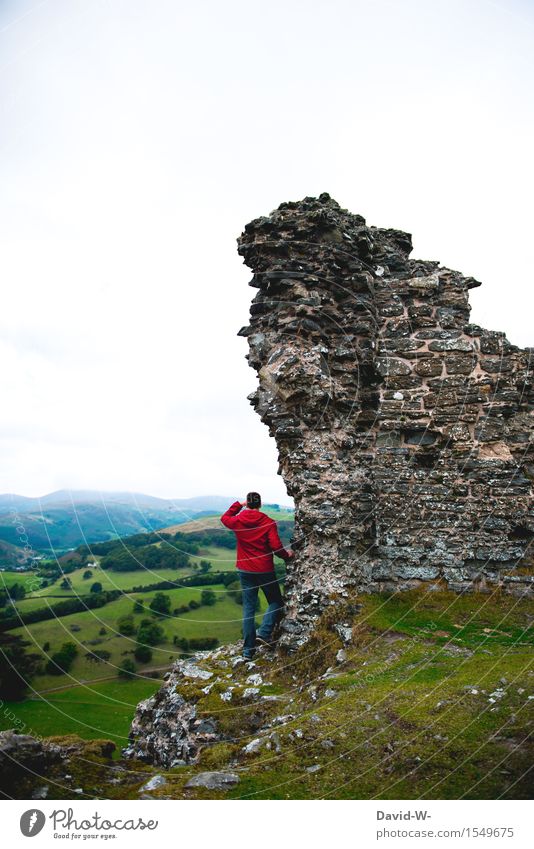 Späher Ferien & Urlaub & Reisen Tourismus Ausflug Abenteuer Ferne Freiheit Berge u. Gebirge wandern Mensch maskulin Junger Mann Jugendliche Erwachsene Leben 1