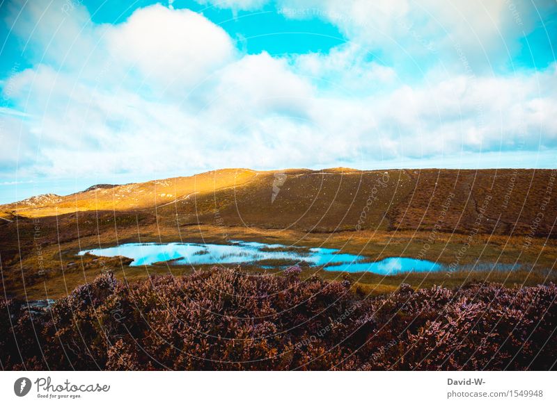 See Ferien & Urlaub & Reisen Tourismus Ausflug Abenteuer Ferne Freiheit Sommer Sommerurlaub Sonne Sonnenbad Berge u. Gebirge wandern Umwelt Natur Landschaft