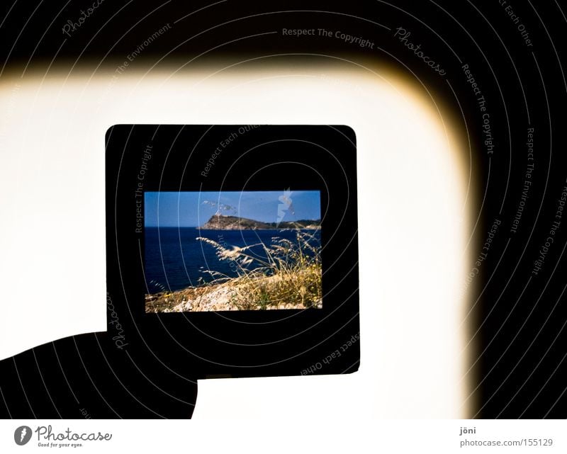 Dia am Strand Schatten Dia-Projektor Meer Ferien & Urlaub & Reisen Sand Wellen frei Erholung Fernweh Erinnerung Wind Licht Küste Fotografie Freude Stranddüne