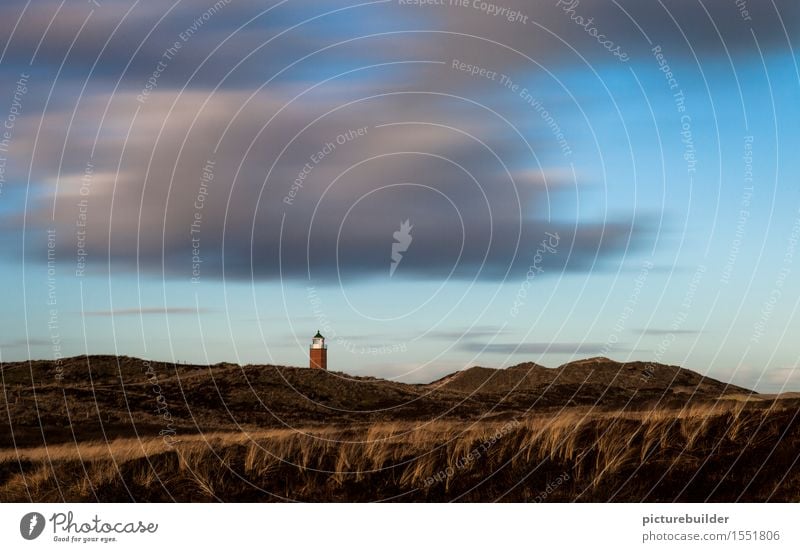 Wolkenspiel überm Leuchtturm Ferien & Urlaub & Reisen Strand Meer Insel Natur Landschaft Himmel Frühling Winter Wind Küste Nordsee Stimmung ruhig Idylle Sylt