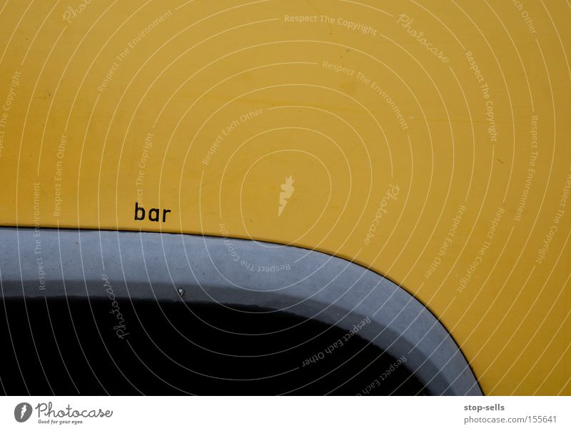 Cocktail Bar Auftrag Gastronomie KFZ gelb Wunder Werbung Druck Luft Theke Alkohol Kneipe PKW Schriftzeichen