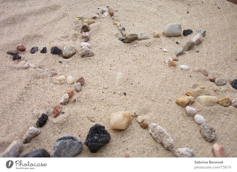 sternchen! Strand Sandkorn Stern (Symbol) Stein