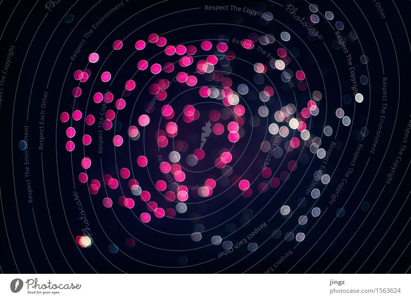 Chaos-Theorie Feuerwerk Silvester u. Neujahr Feste & Feiern glänzend leuchten außergewöhnlich hell rosa schwarz Begeisterung Euphorie chaotisch Desaster