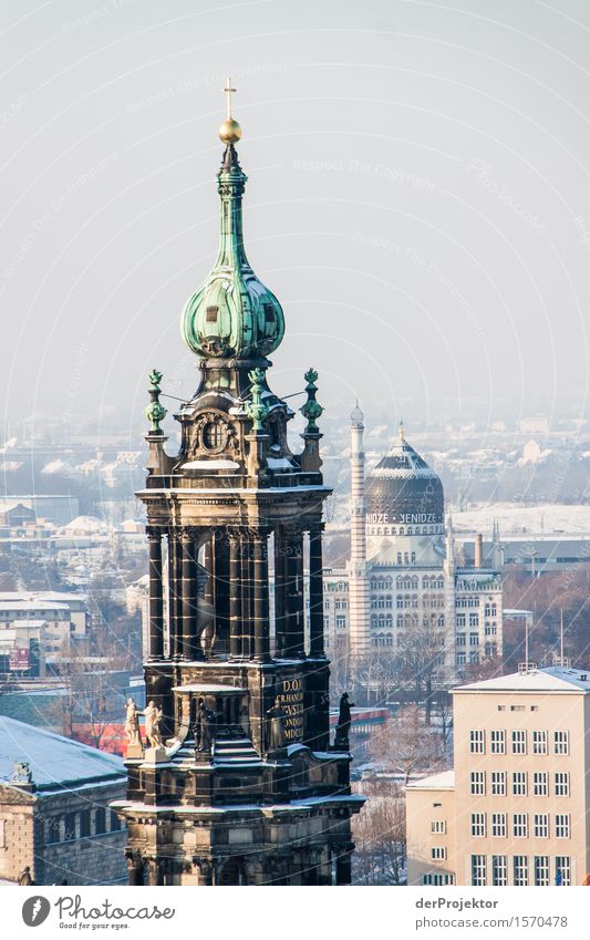 Hofkirche in Dresden Ferien & Urlaub & Reisen Tourismus Ausflug Ferne Sightseeing Städtereise Hauptstadt Kirche Bauwerk Gebäude Architektur Sehenswürdigkeit