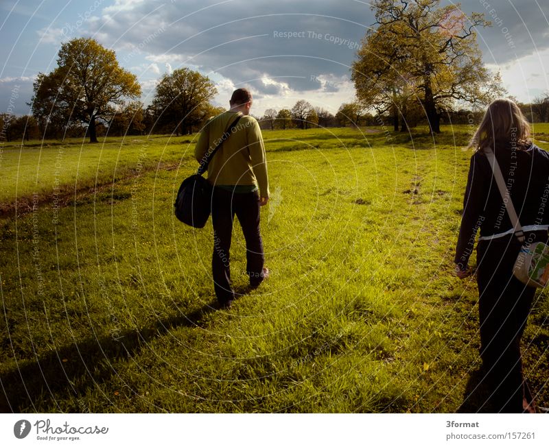 nah bei Dessau Gartenstadt Wiese Länder Grundbesitz Feld Weide wandern Spaziergang Ausflug planlos laufen Laufsport Ziel Mensch Tourist reisend verirrt Mann