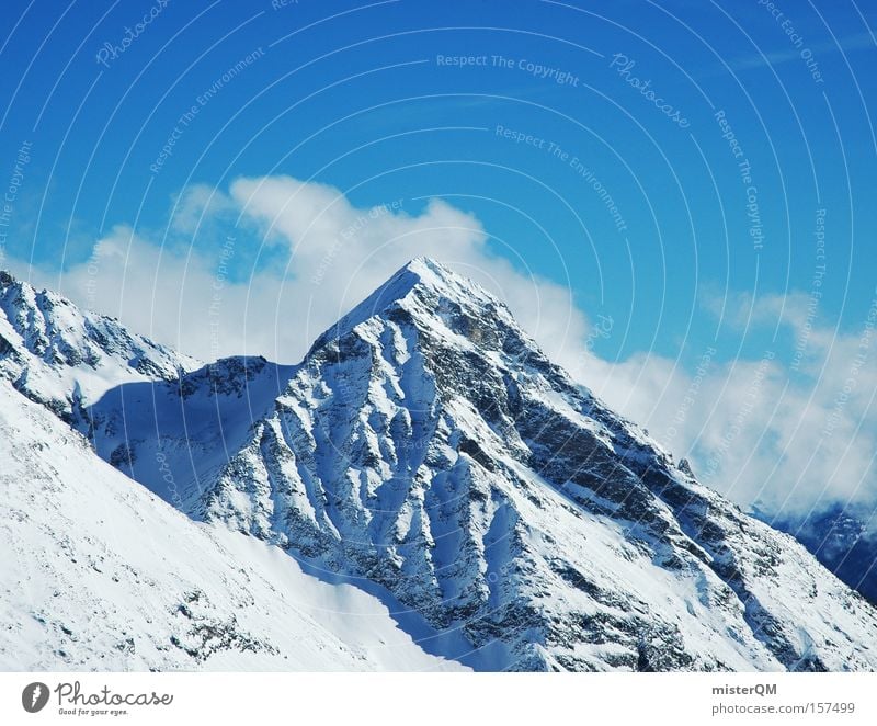 Hello, Mister Paramount. Berge u. Gebirge Gipfel hoch Aussicht Winter blau Himmel Ferien & Urlaub & Reisen Natur Ausflug Ziel Reisefotografie Österreich Alpen