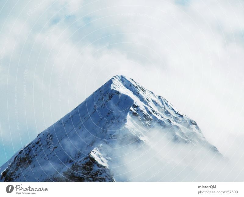 Das ist ja wohl der Gipfel. Berge u. Gebirge hoch Aussicht Winter blau Himmel Ferien & Urlaub & Reisen Natur Ausflug Ziel Österreich Detailaufnahme