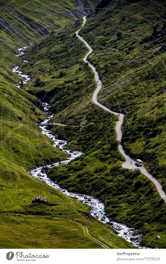 Wasser(Strasse) Ferien & Urlaub & Reisen Tourismus Ausflug Abenteuer Ferne Freiheit Berge u. Gebirge wandern Umwelt Natur Landschaft Pflanze Sommer