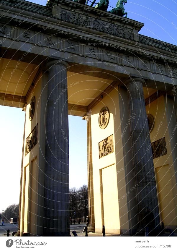 Brandenburger Tor Licht Europa Berlin Schatten Hauptstadt