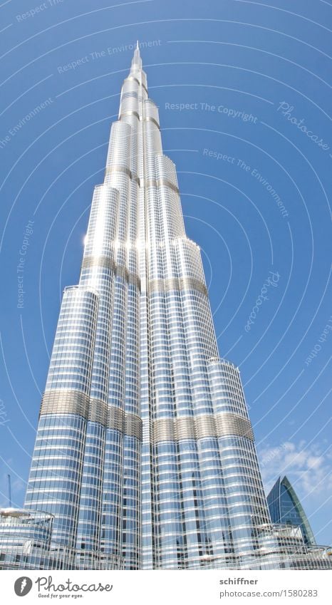 Big Babel Hauptstadt Stadtzentrum Haus Traumhaus Hochhaus Bauwerk Gebäude Architektur Sehenswürdigkeit Wahrzeichen groß hoch blau Dubai