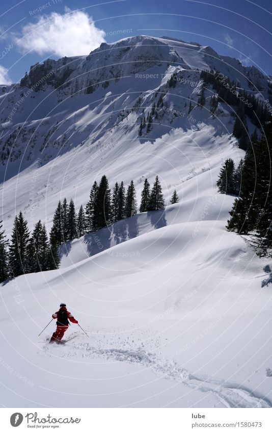 Skilehrer Ferien & Urlaub & Reisen Tourismus Abenteuer Winter Schnee Winterurlaub Berge u. Gebirge Wintersport Umwelt Natur Landschaft Schönes Wetter Alpen