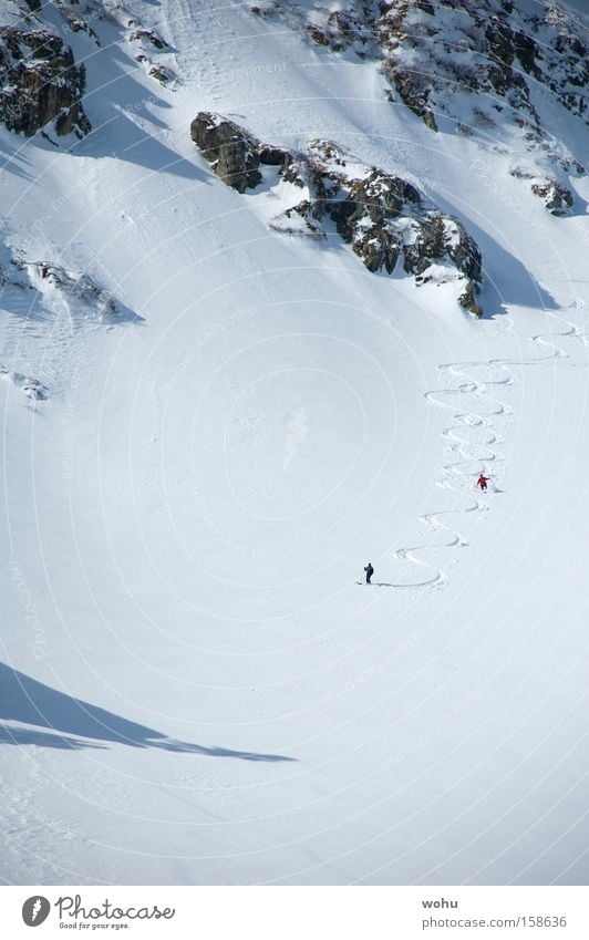 Toni & Toni Schnee Skifahren Skier Wintersport Berge u. Gebirge Spuren Tiefschnee Pulverschnee Free-Ski Österreich Bundesland Steiermark