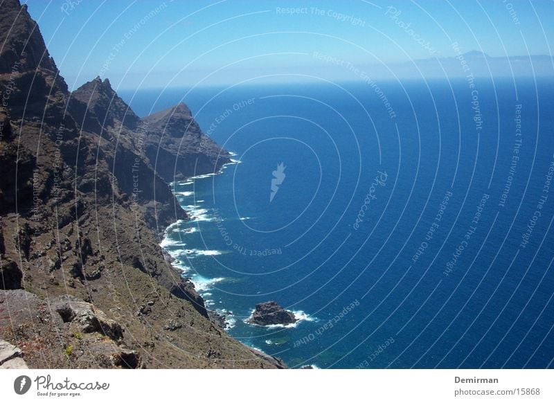 wunderbar:2 schön Ferien & Urlaub & Reisen Spanien Gran Canaria Wasser blau Himmel Stein Felsen