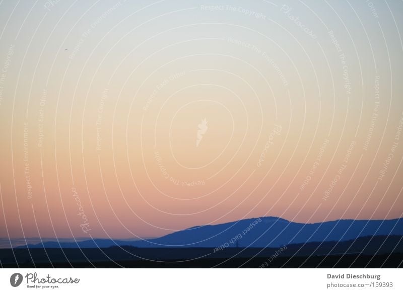 Horizont Farbfoto Außenaufnahme Morgen Morgendämmerung Abend Dämmerung Schatten Kontrast Silhouette Sonnenaufgang Sonnenuntergang Panorama (Aussicht) Weitwinkel