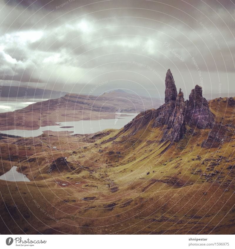 The Old Man of Storr Gesundheit Fitness Ferien & Urlaub & Reisen Tourismus Ausflug Abenteuer Ferne Insel Berge u. Gebirge wandern Hiking Wanderlust Umwelt Natur