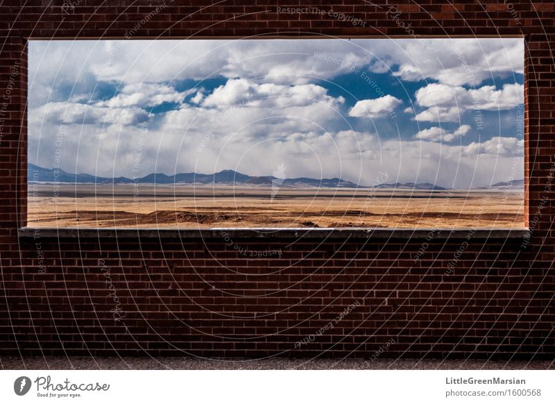 Der Rahmen Abenteuer Ferne Freiheit Sonne Umwelt Natur Landschaft Erde Himmel Wolken Sonnenlicht Schönes Wetter Feld Berge u. Gebirge Wüste Mauer Wand Stein