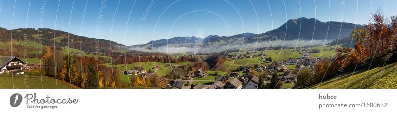 Schwarzenberg Panorama Richtung Osten Natur Landschaft Schönes Wetter Hügel Alpen Berge u. Gebirge Ferne blau Glück Erholung Idylle EGG