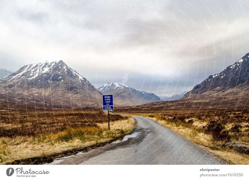 Glen Etive Erholung Ferien & Urlaub & Reisen Tourismus Ausflug Abenteuer Ferne Freiheit Berge u. Gebirge wandern Natur Landschaft Himmel Wolken Klima