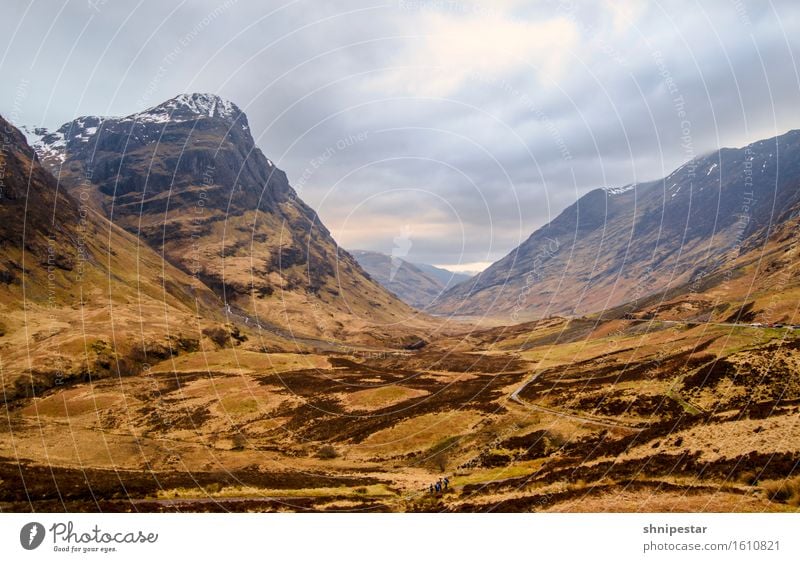 Glen Coe (Gleann Comhann) Whiskey Berge u. Gebirge wandern Hiking Umwelt Natur Landschaft Pflanze Urelemente Erde Himmel Wolken Sonne Klima Wetter