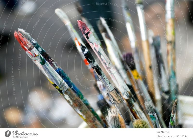 71 [farbpinsel] Kunst Gemälde Kultur streichen Farbe Kreativität Pinsel Farbstoff Pinselzwinge Sprache Ausdruck geschmackvoll musisch Kunsthandwerk