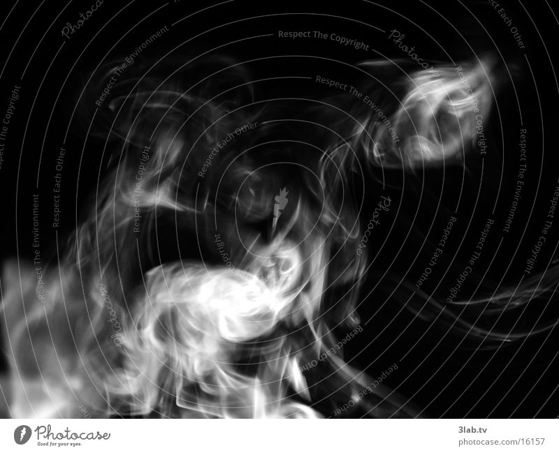 viel rauch um nichts schwarz weiß Fototechnik Rauch Rauchen Nahaufnahme Brand smoke